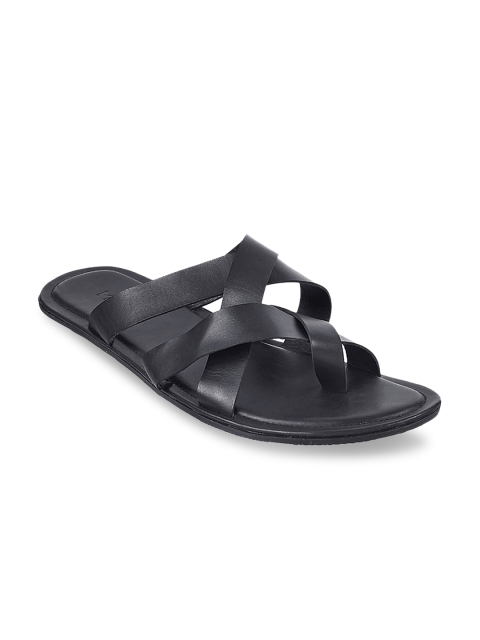 

Metro Men Navy Blue Comfort Leather Sandals