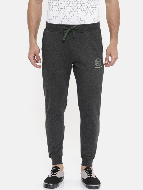 

Breakbounce Men Charcoal Grey Solid Joggers