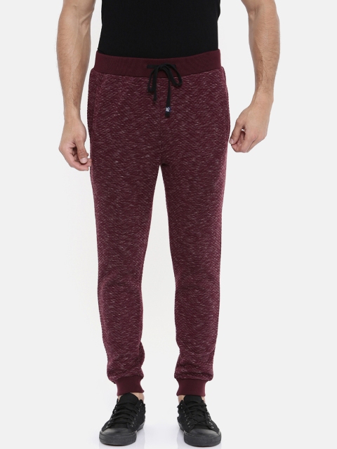 

Breakbounce Men Maroon Solid Joggers
