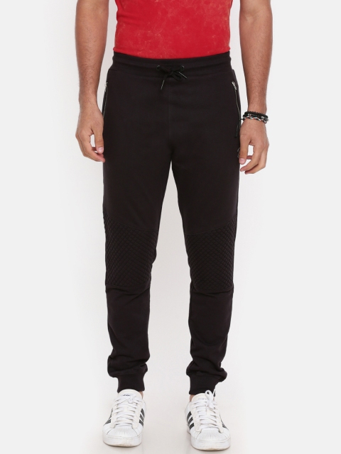 

Breakbounce Men Black Solid Joggers