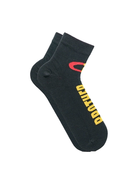 

Soxytoes Men Black Ankle-Length Socks