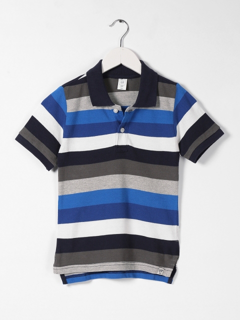 

GAP Boys Blue Short Sleeve Striped T-Shirt