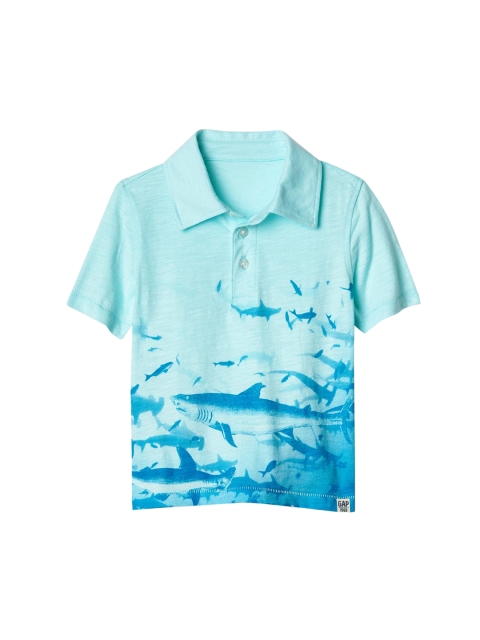 

GAP Boys Blue Graphic Slub T-Shirt