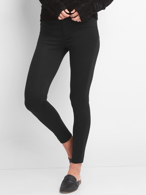 

GAP Black Women Five Pocket Ponte Leggings