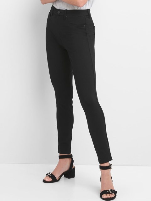 

GAP Black Women Sculpt High Rise Leggings In Ponte