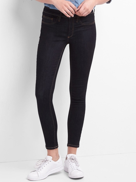 

GAP Women Navy Blue Mid Rise Easy Jeggings