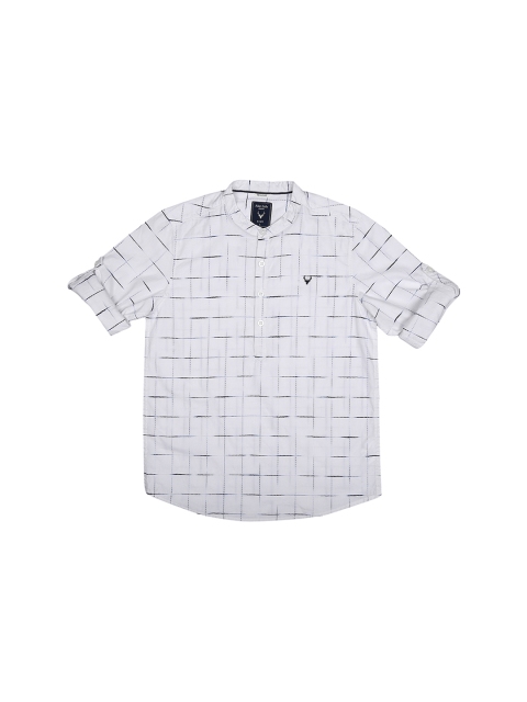 

Allen Solly Junior Boys White Regular Fit Printed Casual Shirt