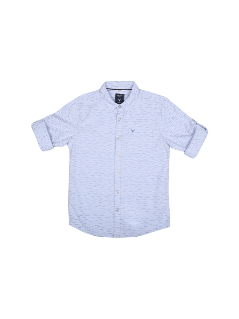 

Allen Solly Junior Boys Blue Regular Fit Self Design Casual Shirt