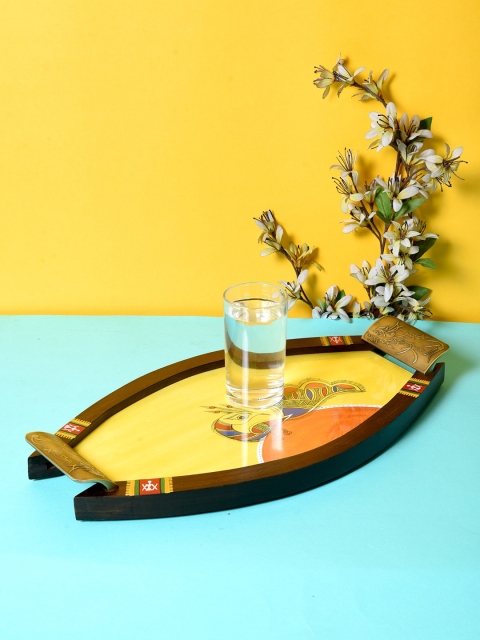 

Unravel India Multicoloured Printed Tray, Multi