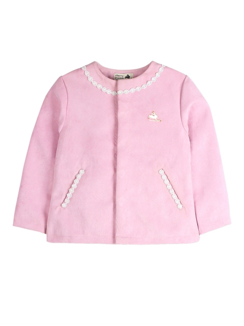 

Cherry Crumble Kids Unisex Pink Lace Coat