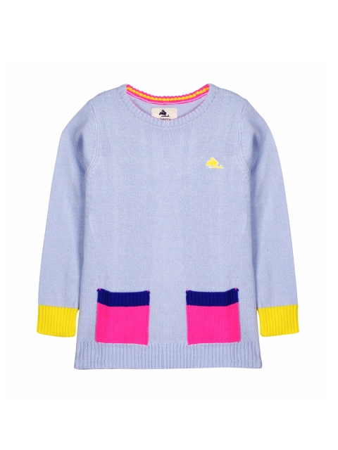 

Cherry Crumble Kids Blue Colourblocked Pullover