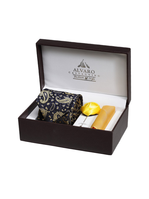 

Alvaro Castagnino Men Yellow & Blue Accessory Gift Set