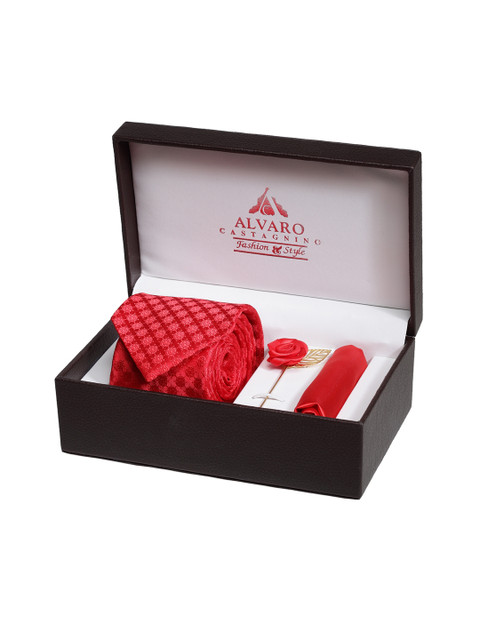 

Alvaro Castagnino Men Accessory Gift Set, Red