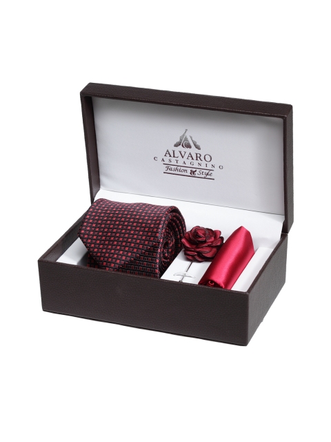

Alvaro Castagnino Men Accessory Gift Set, Maroon