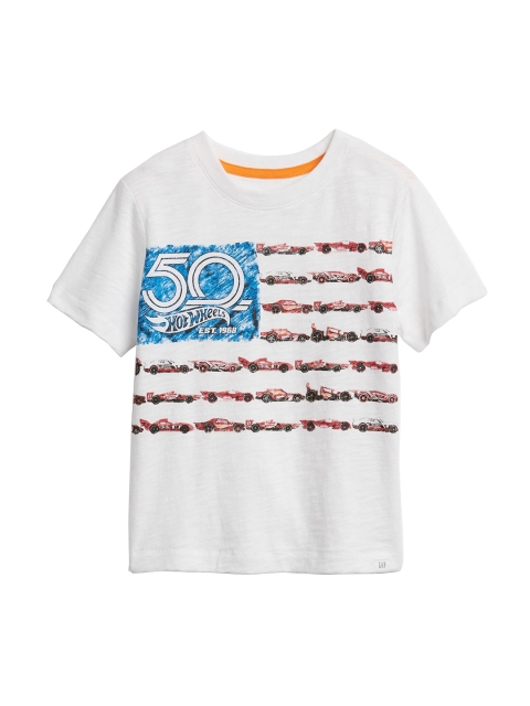 

GAP Boys Hot Wheels Graphic T-Shirt, White
