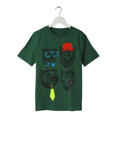 

GAP Boys Green Graphic Print T-Shirt