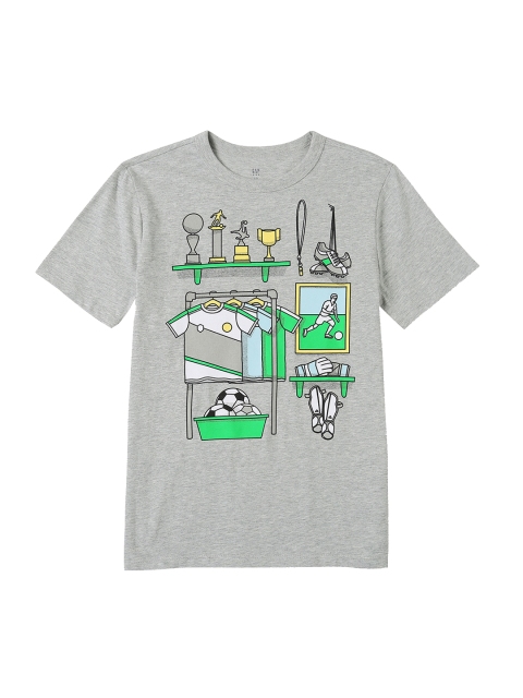 

GAP Boys Grey Graphic T-Shirt