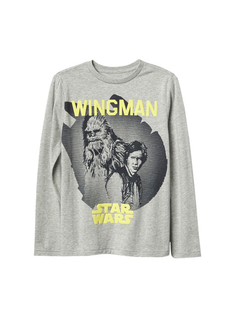

GAP Boys Grey Star Wars Graphic Long Sleeve T-Shirt
