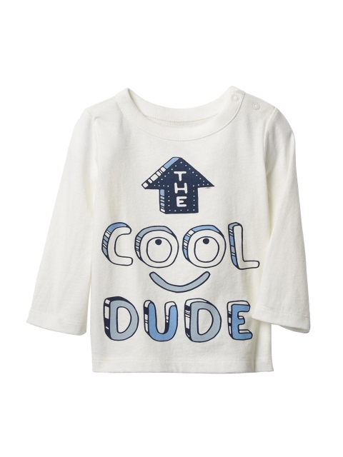 

GAP Boys Graphic Long Sleeve T-Shirt, White