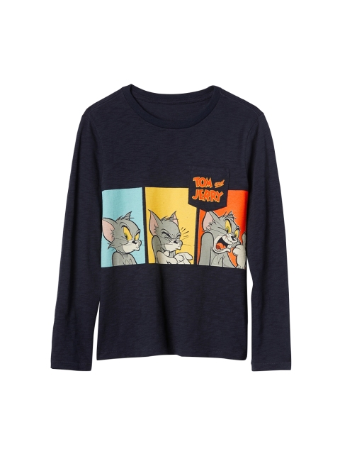 

GAP Boys Blue Tom And Jerry Long Sleeve T-Shirt