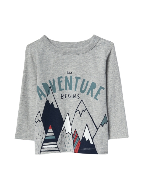 

GAP Grey Boys Festive Long Sleeve T-Shirt