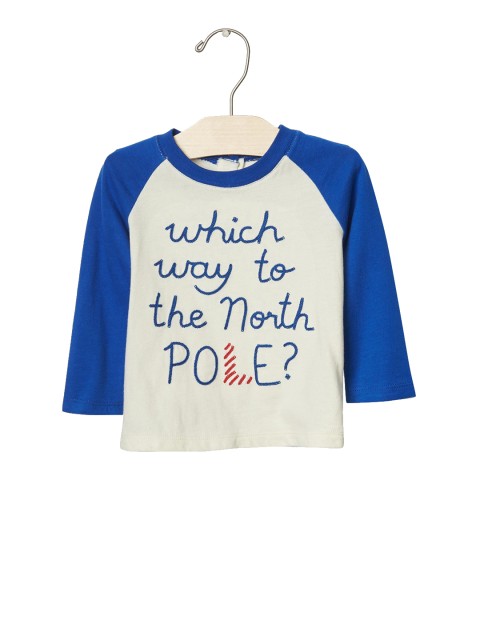 

GAP Boys Organic North Pole Baseball T-Shirt, Off white