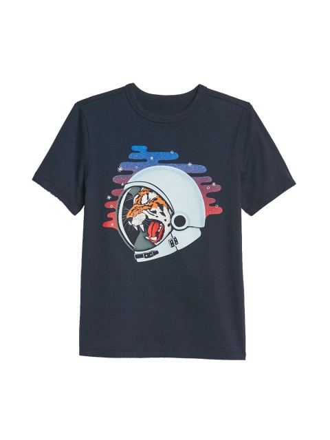 

GAP Boys Navy Blue Graphic T-Shirt