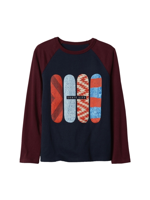 

GAP Boys Blue Graphic Long Sleeve Baseball T-Shirt