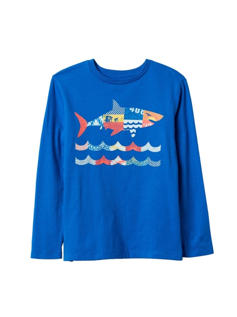 

GAP Boys Blue Graphic Long Sleeve T-Shirt
