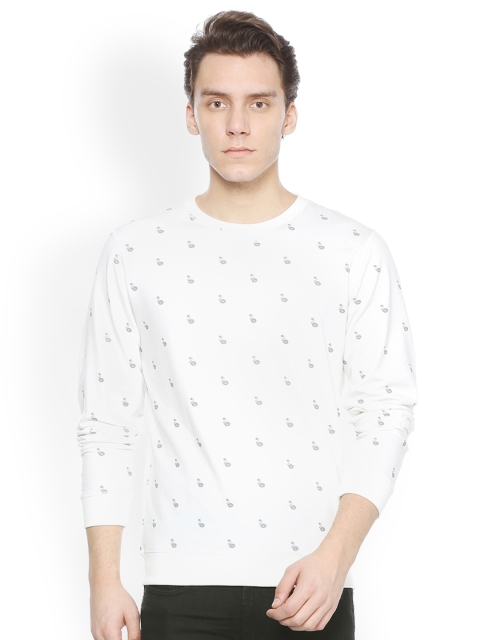 

Peter England Casuals Men White Printed Sweatshirt