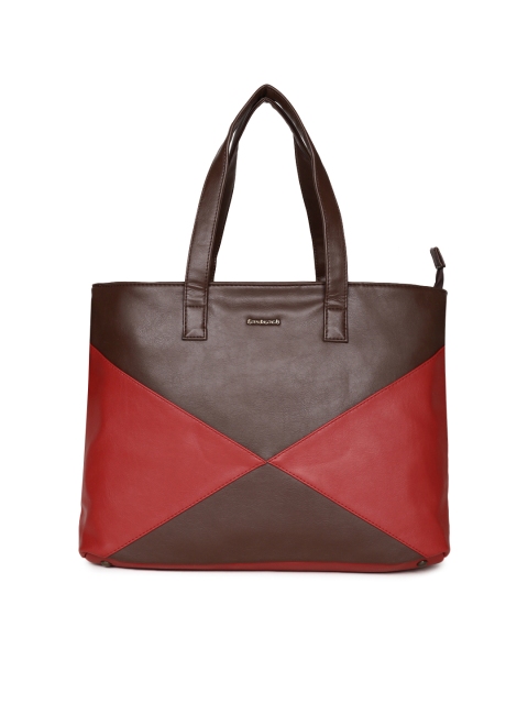 

Fastrack Brown & Red Colourblocked Shoulder Bag