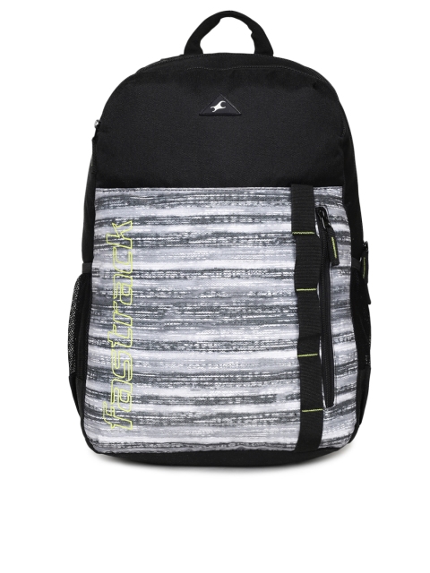 

Fastrack Unisex Black & White Graphic Laptop Backpack