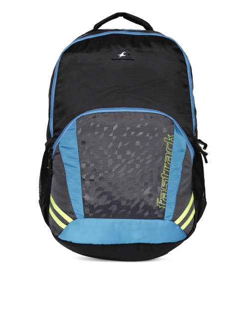

Fastrack Unisex Black & Blue Graphic Laptop Backpack