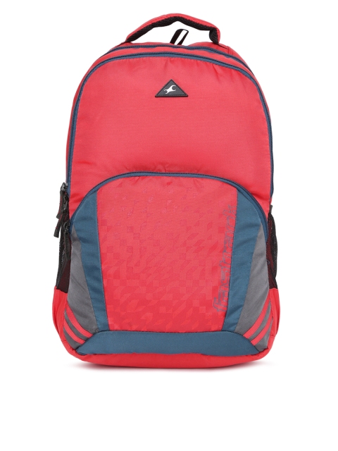 

Fastrack Men Red & Blue Colourblocked Backpack