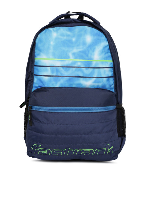 

Fastrack Unisex Blue Printed Backpack