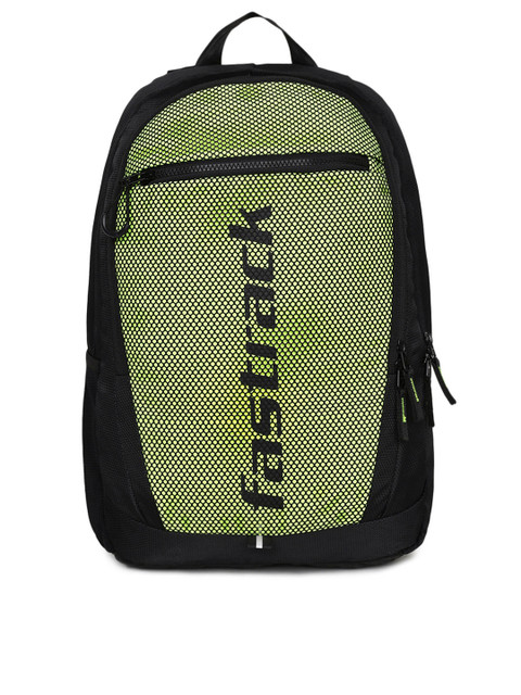 

Fastrack Unisex Green & Black Colourblocked Backpack