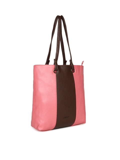 

Fastrack Pink & Brown Colourblocked Shoulder Bag