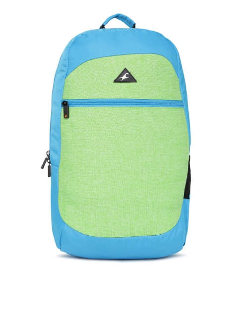 

Fastrack Men Green & Blue Colourblocked Backpack