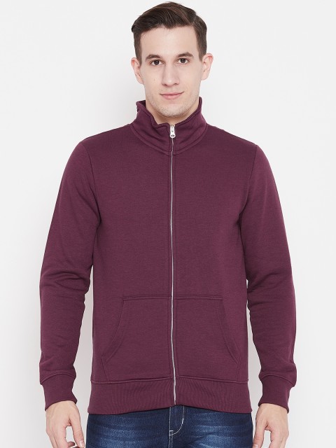 

OVS Men Burgundy Solid Sweatshirt