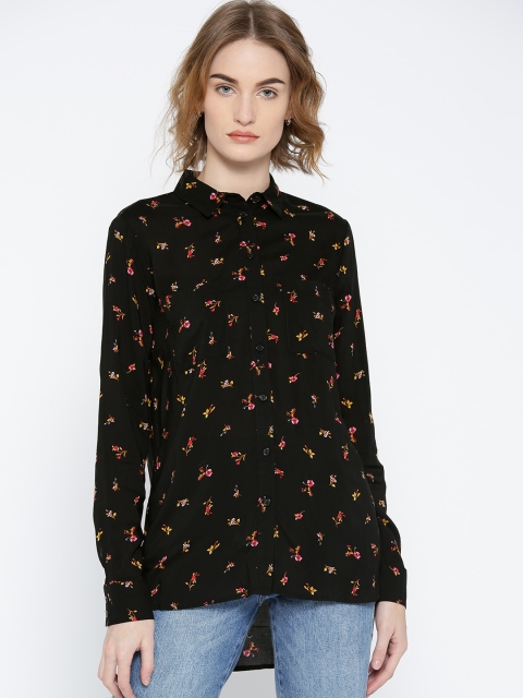 

OVS Women Black Regular Fit Printed Casual Shirt