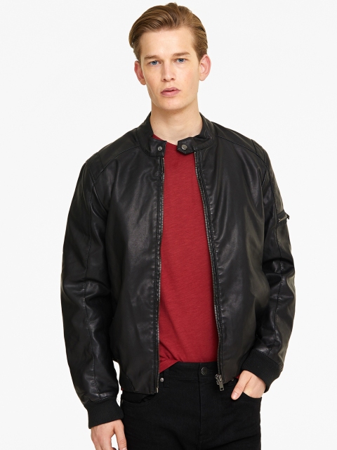 

OVS Men Black Solid Bomber