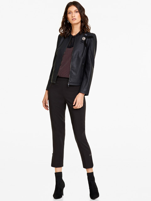

OVS Women Black Solid Tailored Jacket