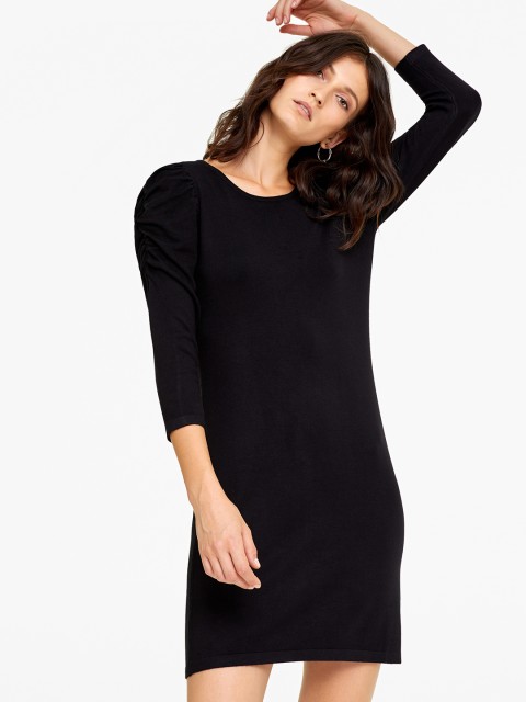 

OVS Women Black Solid Sheath Dress