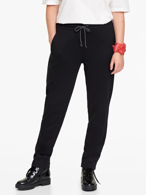 

OVS Women Black Solid Track Pants
