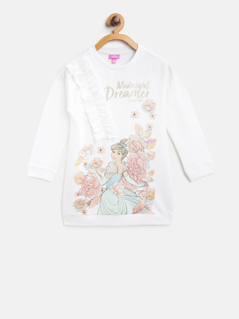 

OVS Girls White Printed T-shirt Dress