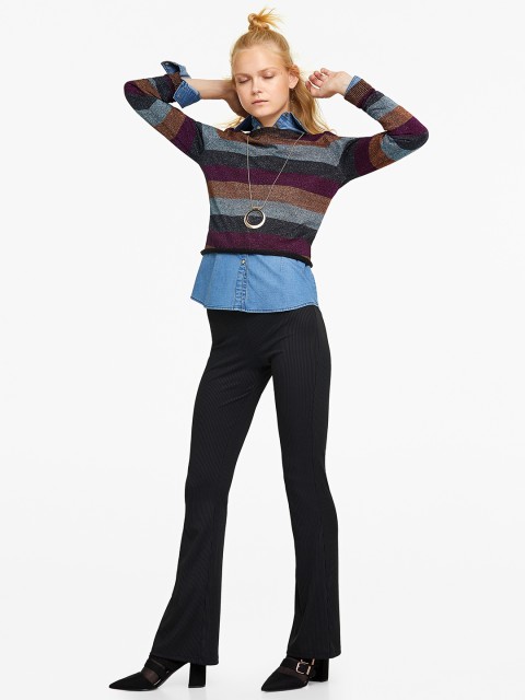 

OVS Women Multicoloured Striped Pullover, Multi