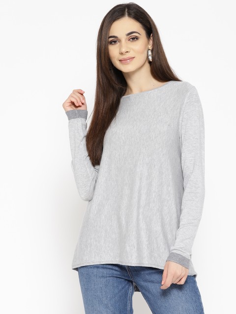 

OVS Women Grey Melange Solid Sweater