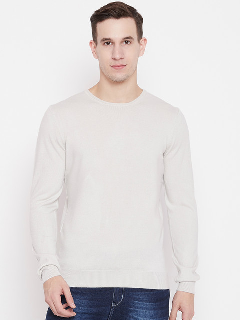 

OVS Men Grey Solid Pullover