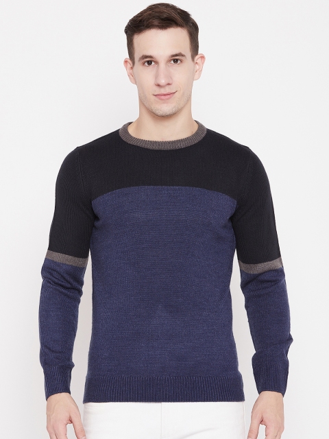 

OVS Men Blue Colourblocked Pullover