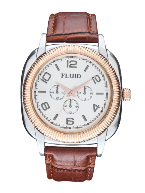 

FLUID Men Silver-Toned Analogue Watch FL-901-BR01